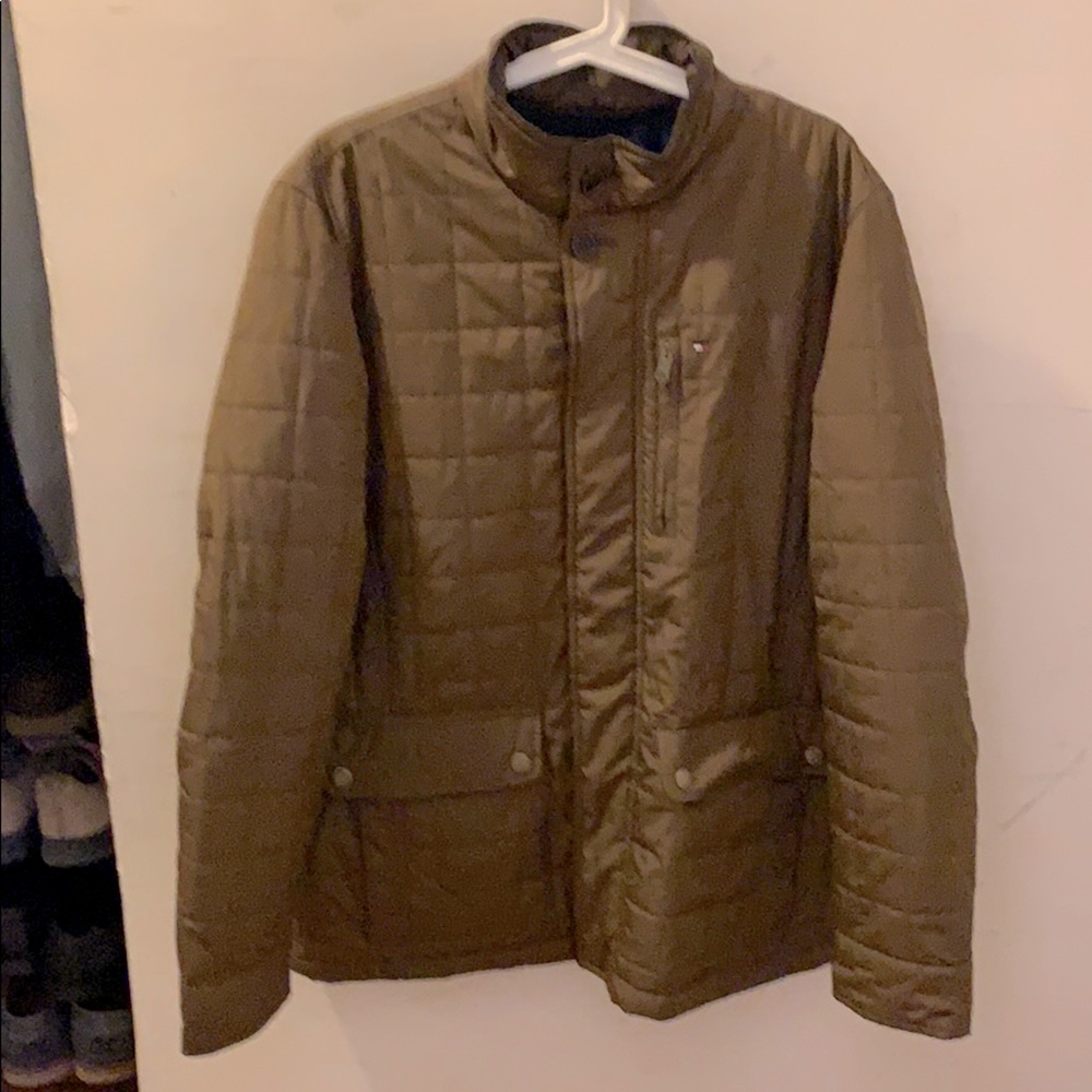 Bronze Tommy Hilfiger lined quilted jacket